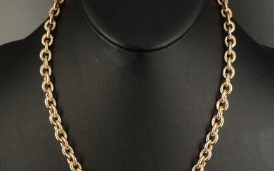 Italian 14K Cable Chain Necklace