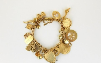 14KT Yellow Gold Charm Bracelet