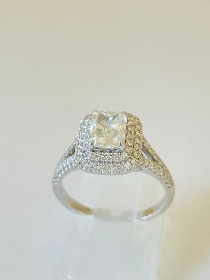 1.54 ct Diamond Ring - 18 kt. White gold - Ring Diamond - Diamond