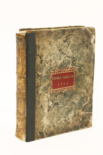 MANUSCRIPT: Thomas Pamplin- A Mathematics manuscript dated 1791