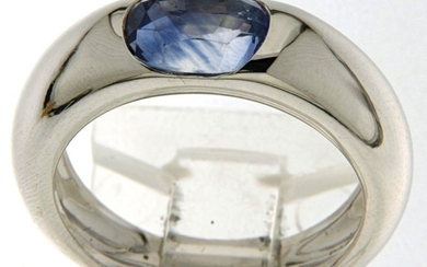 18 kt. White gold - Ring - 1.89 ct Sapphire