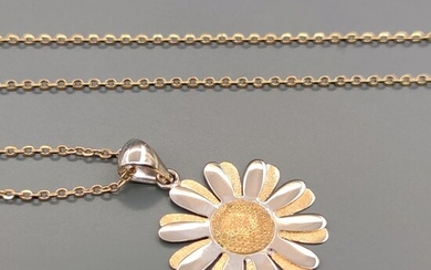 18 kt. White gold, Yellow gold - Necklace with pendant
