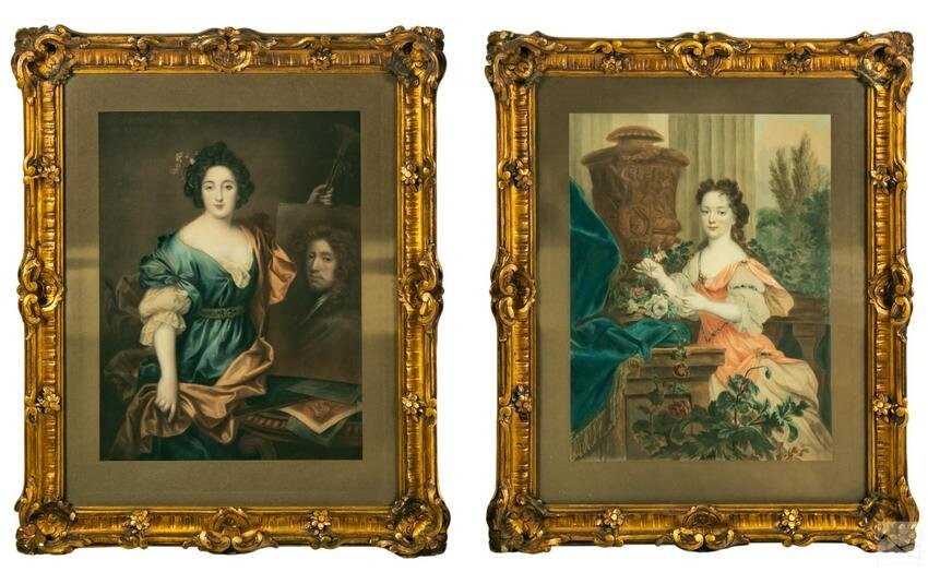 18 to 19th Century French Antique Portrait Prints