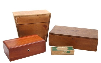 1833 Pine Box and other Decorative Boxes