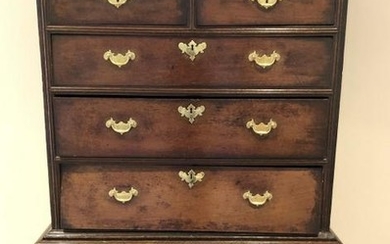 18th C. Queen Anne English High Boy Dresser