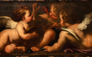 18th Century Venetian Painting of Cherubs
