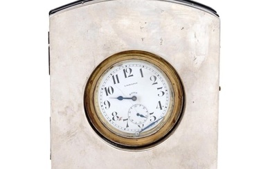 1919 ENGLISH STERLING LAGRANGE 8 DAYS TABLE CLOCK