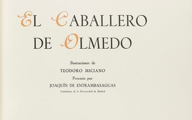 1948. BOOK: (BIBLIOPHILIA). VEGA, LOPE DE: EL CABALLERO...