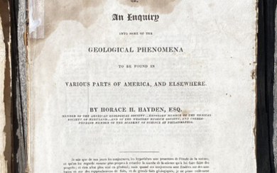 1st general work on geology printed in the US