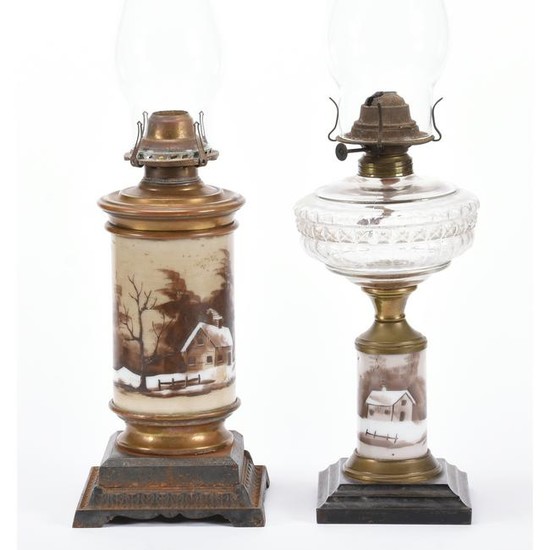 (2) Lamps, Mt. Washington Smith Brothers, Ca. 1870's
