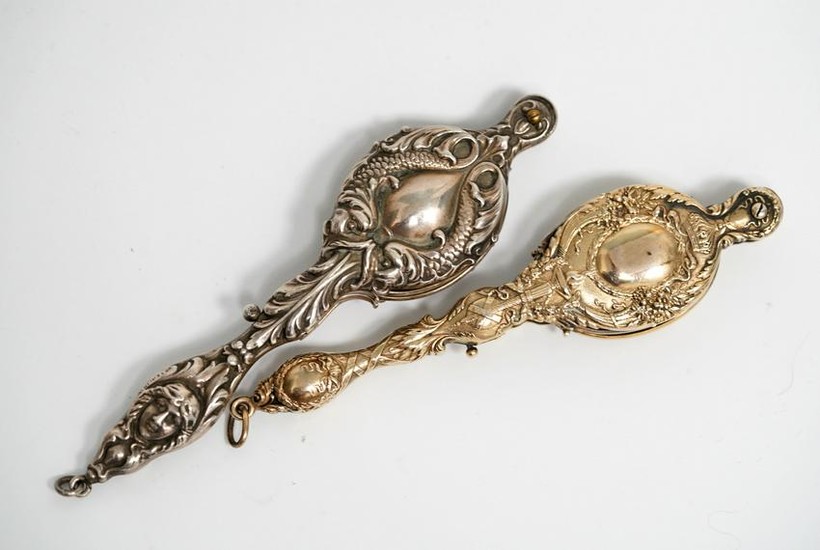 2 Silver or Gilt Silver 19 Century Lorgnettes
