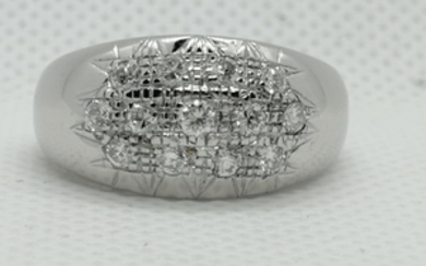 18 kt. White gold - Ring - 0.80 ct Diamond