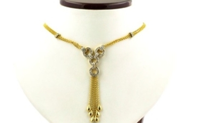 Luxury Cocktail - 18 kt. White gold, Yellow gold - Necklace Diamond