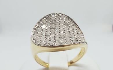 18 kt. Yellow gold - Ring - 1,42 ct Diamond