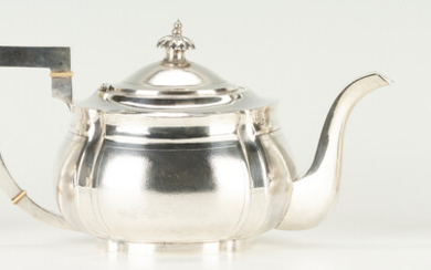 3 Pcs. Chinese Export Hung Chong Silver Tea Set
