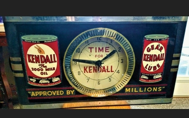 Kendall Motor Oil Advertising Clock