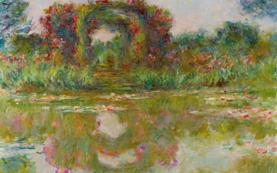 LES ARCEAUX DE ROSES, GIVERNY, Claude Monet