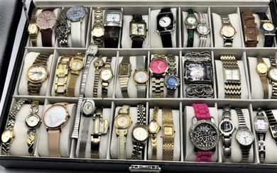 41 Assorted Wristwatches Incl. Gucci, Designer, Novelty
