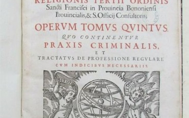 1665 VELLUM SPINE FOLIO PARMENSIS FRANCISCI BORDONI