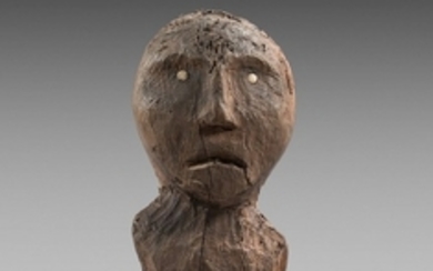 Art esquimau d'Alaska (Yup'ik ?) Début du XXe siècle Torse de statuette anthropomorphe
