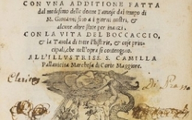 Boccaccio, Giovanni LIBRO... DELLE DONNE ILLUSTRI, TRADOTTO PER MESSER GIUSEPPE BETUSSI, 1547