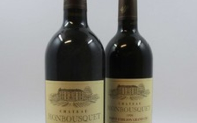 9 bouteilles 3 bts : CHÂTEAU MONBOUSQUET 1999 GC Saint Emilion