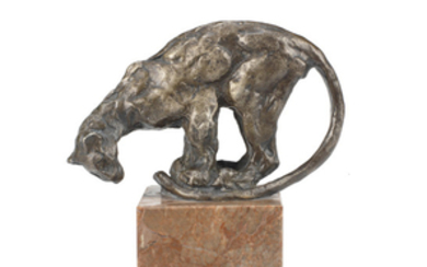A bronze 'Jaguar' mascot by Francois Pompon, French, 1920s