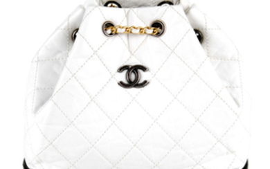 CHANEL - a crinkled calfskin Small Gabrielle backpack.