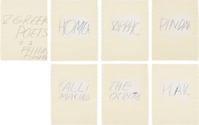 Cy Twombly, Five Greek Poets and a Philosopher