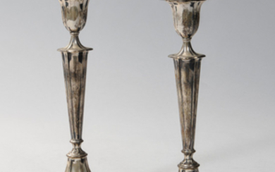 Pair of Elizabeth II Sterling Silver Candlesticks