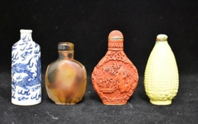 Four Chinese Snuff Bottles