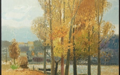 Gerard Panet Impressionist Manner Landscape Oil