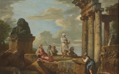 Giovanni Paolo Panini (Piacenza, 1691 – Roma,1765) ROVINE CON...