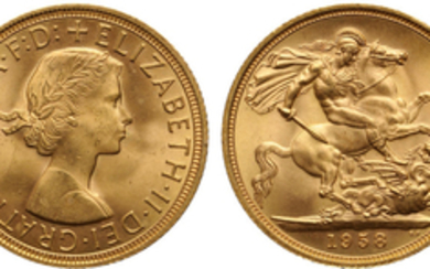 Great Britain, Elizabeth II, Gold Sovereign, 1958