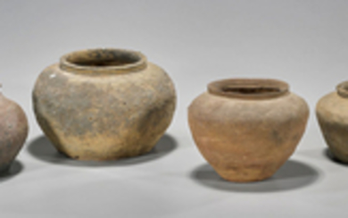 Group of Four Archaic Chinese Pottery Jars