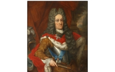 JOHANNES VOLLEVENS II (THE HAGUE 1685-1759) Portrait of...
