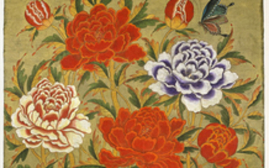 Korean Painting on Paper: Flowers & Butterflies