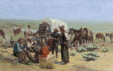 Oscar Edmund Berninghaus (1874-1952), Cowboy Mess Camp