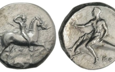 Southern Apulia, Tarentum, c. 302 BC. AR Nomos (21mm, 7.87g,...