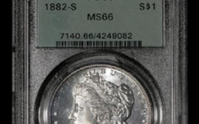 A United States 1882-S Morgan $1 Coin (PCGS MS66)