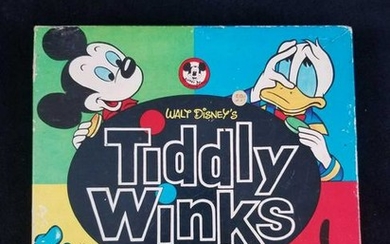 Vintage Walt Disney's Tiddy Winks Mickey Mouse Donald