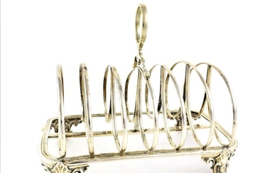 A William IV Silver Toast-Rack, Maker's Mark Worn, Possibly Reily...