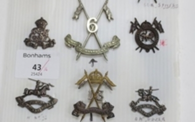 A Group Of Post-1912 Indian Officer's Cap And Collar Badges