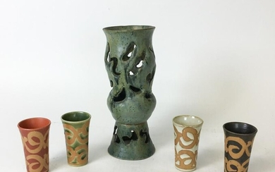 5 Pieces of Art Pottery