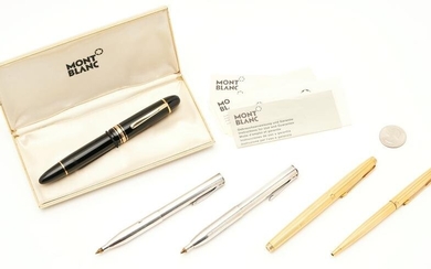 5 Writing Instruments, incl. Montblanc, Parker