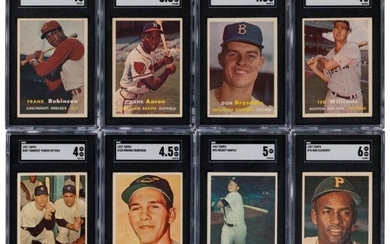 56843: 1957 Topps Baseball Complete Set (407). Offered