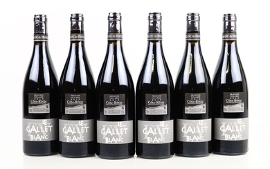 6 bouteilles de COTE-ROTIE Le Gallet Blanc... - Lot 243 - Alexandre Landre Beaune
