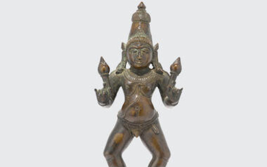 A copper alloy figure of Skanda