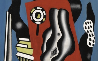COMPOSITION SUR FOND BLEU, Fernand Léger