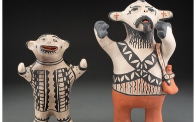 70043: Two Cochiti Polychrome Figures Ivan Lewis and